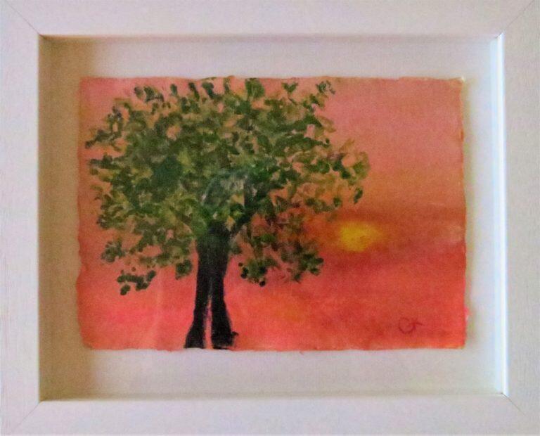 Sunrise Tree Painting
